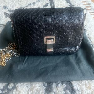 Proenza Schouler Python Tiny Courier Crossbody Bag